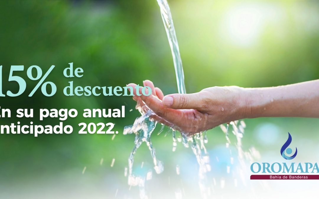 15% de descuento en tu pago anual por anticipado 2022